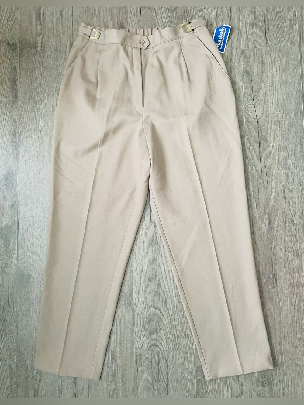 Counterparts II Vintage NWT Women Dress Pants 16W Beige High Waist 80s Classy
